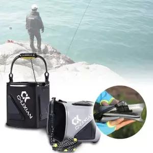 바다 갯바위 민물 낚시 살림물통 접이식 미니 두레박