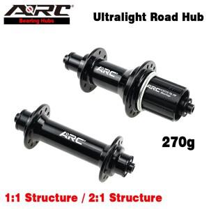 ARC 270g 도로 자전거 허브 1:1 2:1 전면 20 홀 후면 24 알루미늄 합금 4 폴 8 9 10 11v 용 밀폐형 베어링