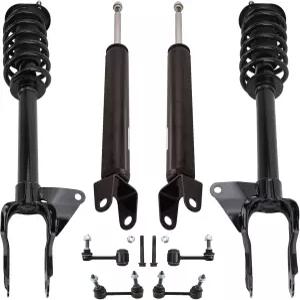 TRQ 앞뒤 서스펜션 키트 충격 및 스프링 스트럿 어셈블리 흡수기 스윙 바 스태빌라이저 링크 2016-2020