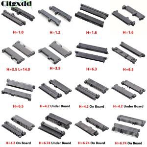 SATA 암 소켓 H = 1.0 3.5 // 6.3 6.5 클램프 SMT 패치 6.74 온 언더 보드 하드 디스크 커넥터 7 + 15P 22