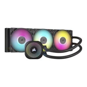 CORSAIR iCUE 링크 타이탄 360 RX RGB 액체 CPU 쿨러 u2013 360mm AIO u2013 저소음 u2013 플로우드라이브 냉각 엔진 u2013 인텔 LGA 1851/1700, AMD AM5 / AM4 u2013 3X RX120 RGB 팬 u2013 iCUE 링크 시스템 허브