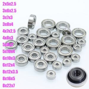 10개 미니 소형어처 볼 베어링 3x7x3 3x8x4 4x8x3 5x8x2 5x10x4 8x22x7 608zz 2Z 자전거 RC카 장난감 고속