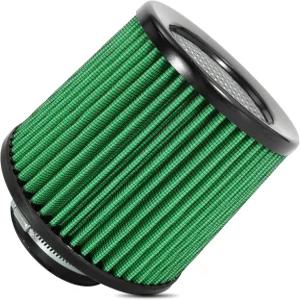 냉기 흡입 필터 고성능 세척 가능 클램프 온 교체용 공기 플랜지 직경 3인치/76mm 녹색