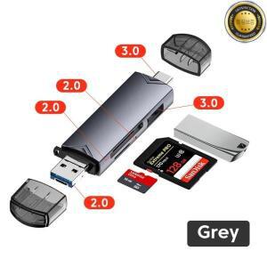 6in 1 다기능 USB 3.0 SD 카드 리더기 타입 C 마이크로 TF 플래시 드라이브 어댑터 고속 전송