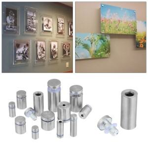 장식 랙 스페이서 홀더 빌보드 고정 나사 광고 손톱 스탠드 오프 핀 유리 패스너