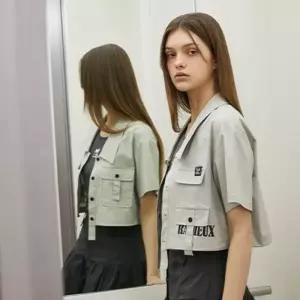 에고이스트 라벨 포인트 크롭 루즈핏 JP EQ3WZ761 1016671