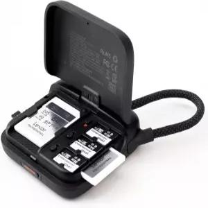 PGYTECH CreateMate 미니 SD 카드 리더 케이스 고속 2-in-1 4.0/마이크로 6 슬롯 스토리지 휴대용 듀얼