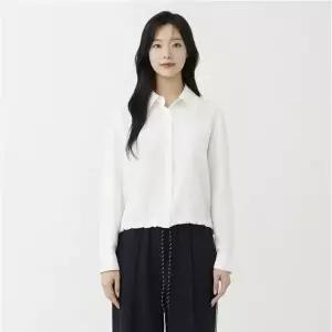 매장정품 PLASTIC ISLAND 플라스틱 아일랜드 플라스틱아일랜드 밑단 블루종 블라우스 (PS2WB383) 1310774