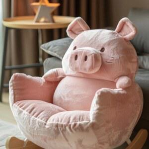 돼지 흔들의자 스윙체어 스윙 락킹 안락의자 의자 소파 낮잠