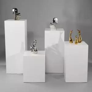 조각 전시대 30x30x90cm 다이 좌대 원형 작품 조형물 전시 큐브