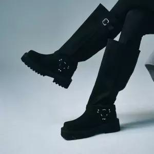 매장정품 SALT AND CHOCOLATE 솔트앤초콜릿 라운드 토 바이커 롱부츠 412448008 (5cm2colors) 1320442