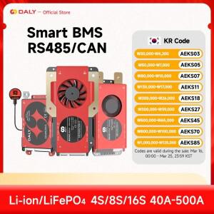 Daly BMS 4S lifepo4 12V 8S 24V 16S 48V 40A 60A 100A RS485 Victron Deye Pylon