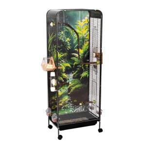 앵무새 대형새장 이동식 케이지 놀이터 아크릴 기본