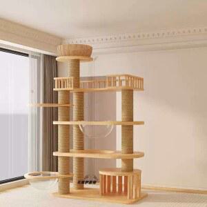 원목 캣타워 고양이 스크레쳐 프레임 숨숨집 캣폴