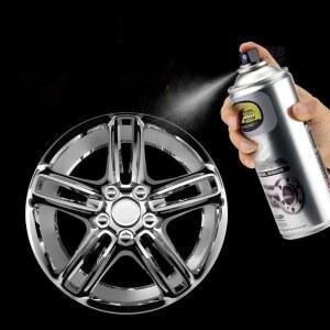 자동차 바퀴 휠 셀프 락카 스프레이 크롬도금 크롬 도색 도금 1병