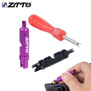 ZTTO MTB 도로 자전거 다기능 밸브 도구 Schrader/Presta AV/FV 노즐 InnerTube 값 코어 렌치 제거 CNC