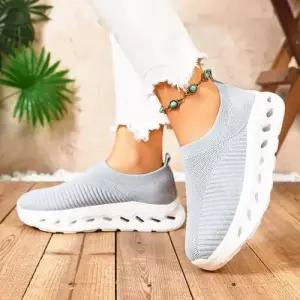 엘럽 여사친 니트 운동화 단화 춘추 빅사이즈 덧신 플랫 통굽 박템3