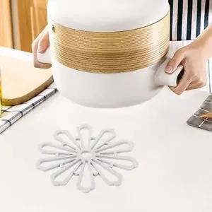 [콩심팥심]플라워 코스터 실리콘 냄비받침대 5p세트 컵 그릇