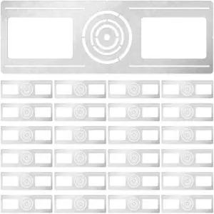 대칭 원형 구멍이 있는 24팩 신제품 장착 플레이트 3 4 6 아연 도금 강철 러프 인 웨이퍼 라이트 브래킷