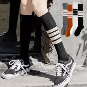 골지니삭스 언발란스 스타일 여성 흘러내리지 않는 패션 니삭스