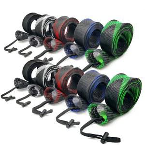 LERQDER 낚싯대 소매용 소매 양말, 커버, 플라이 낚싯대, 주물 바다 낚싯대용 랜야드 포함