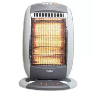 타올라 전기히터/dhe800h/할로겐/3단조절/좌우회전 가정용전기히터