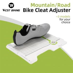 웨스트 바이킹 자전거 클리트 조절기 MTB 로드 페달 조정 도구 셀프 잠금 피팅 사이클링 신발