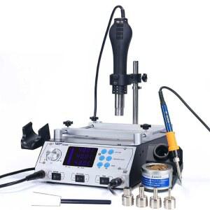 전문가용 인두기 솔더 열풍 온도조절 납땜 세트 흡입기