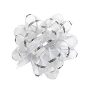포장꽃 리본꽃별 선물포장 오간자 실버