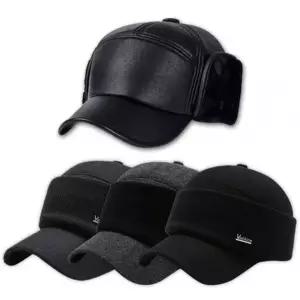 방한모자 남자 겨울 털 군밤모자 귀달이 퍼 니트 모자 겨울모자