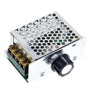 4000W AC 110V-220V SCR 조정 가능 모터 속도 컨트롤러 제어 디밍 조광기 전압 온도 조절기  고전력