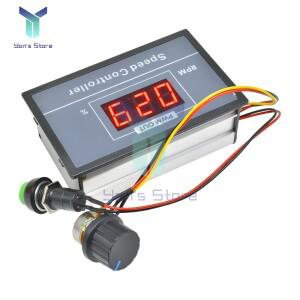 QA-26S PWM 모터 속도 컨트롤러 디지털 LED 디스플레이 전위차계 스위치 0 ~ 100% 조정 가능 15kHz 30A DC