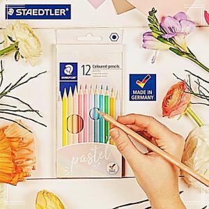 관공서 문구반점 목재 색연필 파스텔 독일산 링 스태들러 펜 북색연 친환경인증 12색 학교 스테들러 고급