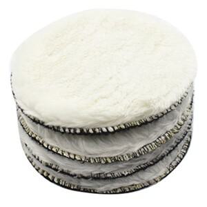 자동차 광택 왁싱 패드  섬유 광택기  보닛  페인트 관리  20 개  125mm  5 인치