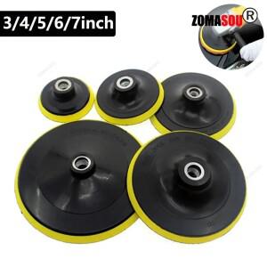 3/4/5/6/7 인치 M10 M14 백킹 패드 샌딩 홀더 디스크 후크 및 루프 연마 백커 플레이트 폴리 셔 그라인딩