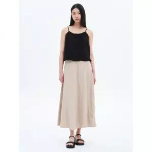 매장정품 에잇세컨즈 8SECONDS 리넨 플레어 스커트 베이지 325427LY4A 204408