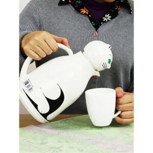 헬리오스 보온주전자 써모버드 블랙 플라스틱 용기 1리터 진공