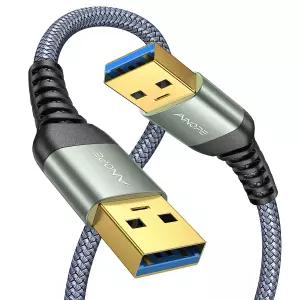노페 USB-USB 케이블 3.0 A에서 남성 결함 없음 하드 드라이브 인클로저 KVM DVD 플레이어 TV 노트북 쿨러