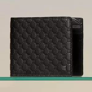 닥스 DBWA3F374BK LOUIS 블랙 유럽 수입가죽 루이스 엠보 DD 패턴 반지갑