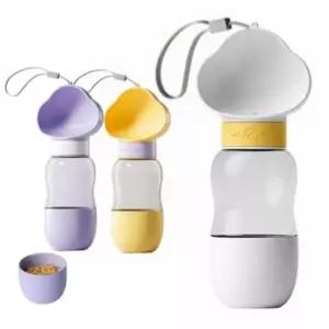 [반려] 애견 사료통 반려견 겸용 물통 산책 강아지 휴대용