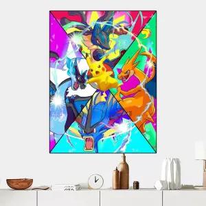 포켓몬 보석십자수 제작 비즈 공예 큐빅 수공예 캔버스 어린이 집콕 보카몽 DIY