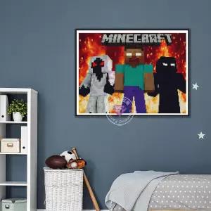 마인크래프트 보석십자수 장식 DIY 선물 캔버스 제작 어린이 만들기 공예 보석