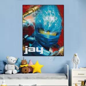 닌자고 보석십자수 수공예 어린이 집콕 큐빅 캔버스 캐릭터 선물 비즈 공예