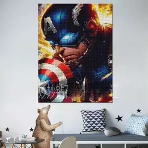 어벤져스 캡틴 아메리카 보석십자수 캐릭터 선물 어린이 제작 장식 보석 비즈 DIY 캔버스