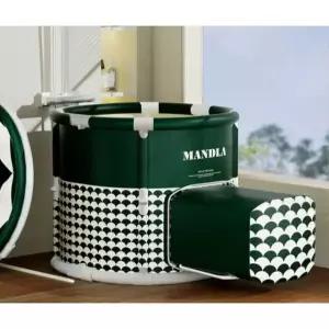 접이식 욕조 1인 발뻗기 반신욕 목욕통 폴딩 사우나 원형 휴대용