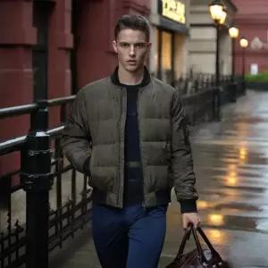 [이카룩]IKALOOK 경량 덕다운 블루종 점퍼 DJP104