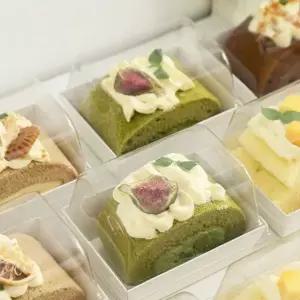 케이크 상자 조각 포장 박스 투명 용기 베이커리 롤케이크 디저트 케익 포장지