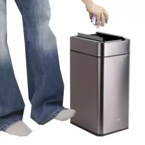 스마트쓰레기통 키친아트2025 톡쳐서 여는 스마트 휴지통 쓰레기통 접근 자동센서 충격센서