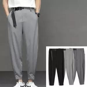 봄가을 캐쥬얼 남성복 슬랙스 통넓은 세미 배기 팬츠 20대남자코디