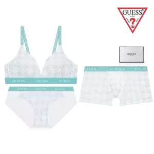 게스 GUESS 선물포장/쇼핑백 노와이어 G로고 커플속옷세트 OEWBR291OEWBP291OEMDR291MT1146270